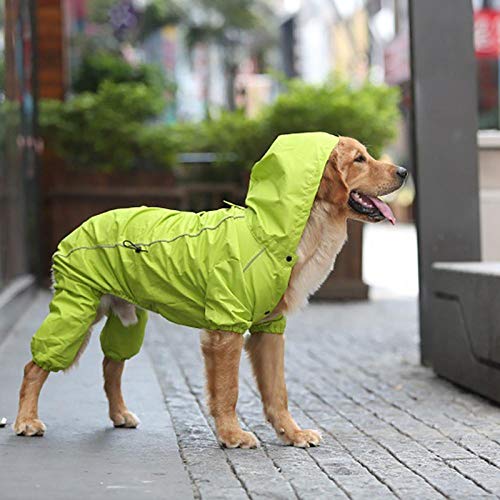 Chubasqueros Para Perros Impermeable Grande Para Perros Ropa De Golden Retriever Con Capucha Disfraces De Abrigo De Lluvia Para Perros Grandes Y Medianos Mono Impermeable Para Labrador-Orange_X