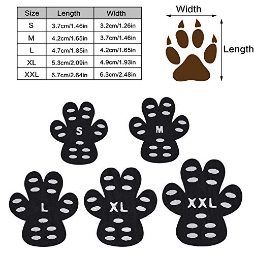 Cizen - Almohadillas Protectoras para Patas de Perro, 20 Unidades, Antideslizantes, para Evitar Que el Perro se deslice, Autoadhesivas, para Perros, Zapatos de Repuesto - XL