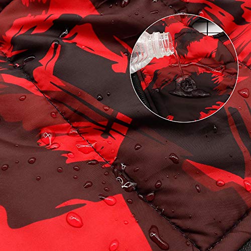 CLIN Chaleco Traje cálido Ropa para Perros de Invierno Bulldog francés Chaqueta Abrigada para Mascotas Abrigo Impermeable Ropa para Perros Chaleco para Perros pequeños medianos Grandes Negro XL