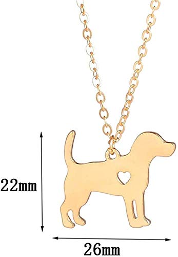 Collar Beagle De Oro Colgante De Perro Joyería para Perros Stuffer Stocking Joyería para Mascotas Mascotas Regalo Conmemorativo Familia Amante De Perros