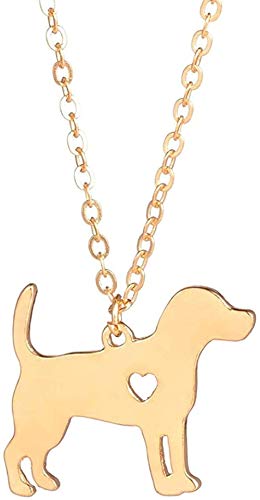 Collar Beagle De Oro Colgante De Perro Joyería para Perros Stuffer Stocking Joyería para Mascotas Mascotas Regalo Conmemorativo Familia Amante De Perros