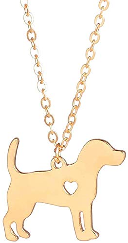 Collar Beagle De Oro Colgante De Perro Joyería para Perros Stuffer Stocking Joyería para Mascotas Mascotas Regalo Conmemorativo Familia Amante De Perros