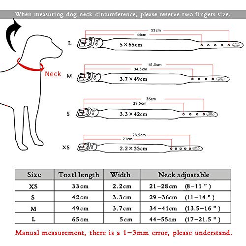 Collar De Perro,Collar De Perro para Mascotas Ajustable Cómodo Y Fuerte Remaches Creativos Collar De Mascota De Cuero Negro Tachonado para Perros Collar De Perro De Mascota para Perros Pequeños Med