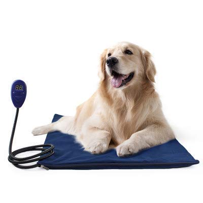 DGHJK Artículos para Mascotas, Almohadilla térmica para Mascotas Manta eléctrica para Suministros para Perros Almohadilla térmica termostática Resistente al Agua, 50 * 50 cm