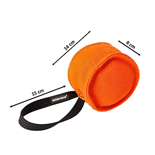 Dingo Gear Berta Nylon Mordedura para el Entrenamiento de Perros K9 Perros Deportes IGP Play Tug of War S00094 Naranja, 0,17 kg