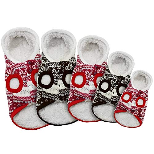 Disfraz de Navidad para mascotas PANPAN para mascotas, talla M (rojo), color rojo