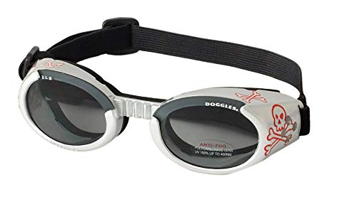 Doggles ILS Dog Goggles Sunglasses Skull/Smoke Large