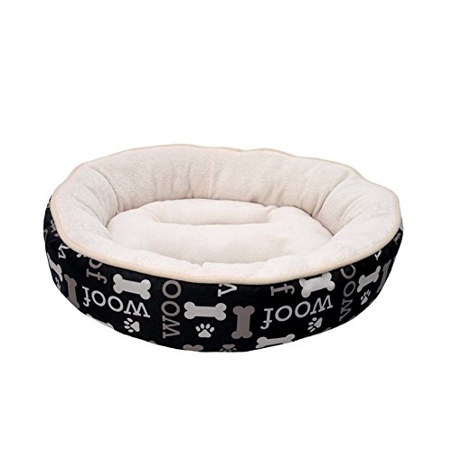 Dogit Cuna Woof, 53 cm, Color Blanco y Negro, Color Blanco y Negro