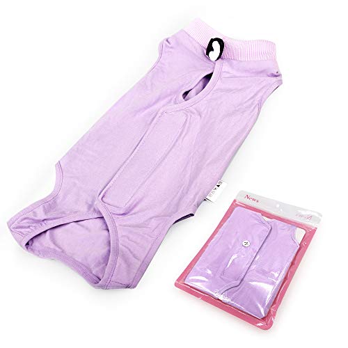 Dotoner Gatos Traje de recuperación Profesional para heridas Abdominales o Enfermedades de la Piel Alternativo para Gatos y Perros después de la cirugía Ropa para el hogar(Morado,l)