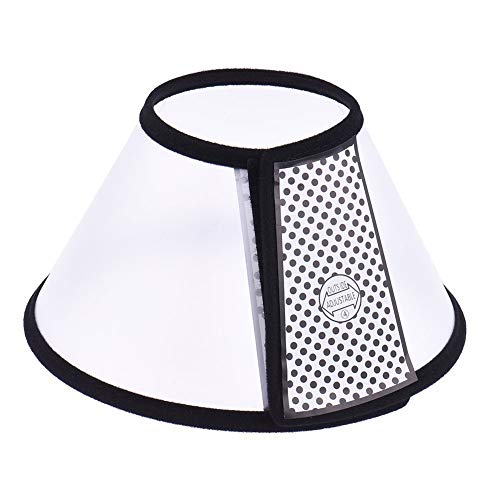 Ducomi Elizabethan - Collar Protector Ajustable para Perros y Gatos - Cono Anti-Mordeduras - Ayuda a Acelerar la Curación de Heridas en Tus Mascotas Luego de una Intervención Médica (XS: 15-17 cm)