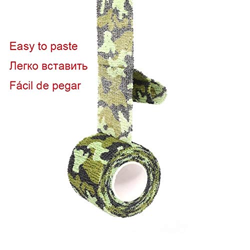 Duradero 4.5m camuflaje auto adhesivo del vendaje de la rodilla soporte for el tobillo del dedo almohadillas de los brazos Caza disfraz del abrigo del Atlético Deportes protector para la protección de