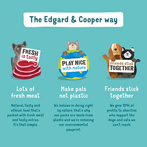 Edgard & Cooper pienso para Perros Adultos sin Gluten, Natural con tenera y Pollo de Corral ecológicos, 7kg. Comida balanceada sin harinas de Carne ni Carnes sobreprocesadas, cocinado a Fuego Lento