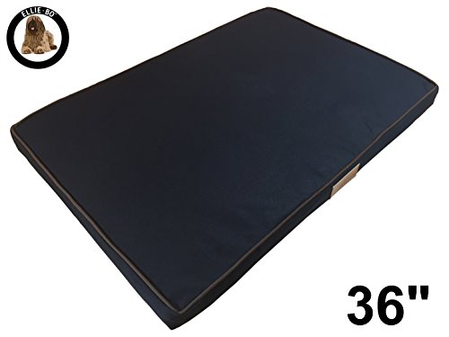 Ellie-Bo Cama ortopédica Impermeable de Espuma viscoelástica para Jaula/Caja, Grande, 91,4 cm, Color Negro