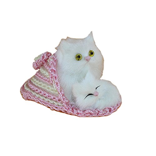 Everyday Zapatillas de Gato de Peluche para niños con diseño de simulación de Animales para Manualidades