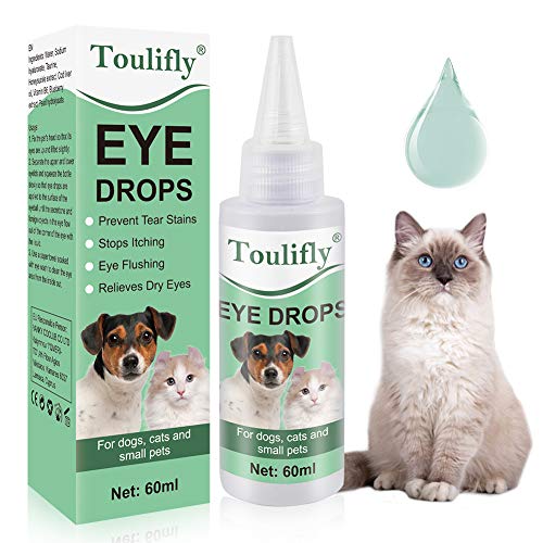 Eye Drops For Dogs, Tear Stain Remover For Dogs, Removedor De Manchas De Lágrimas Para Perros y Gato,Limpiador De Ojos Para Perros,Cuidado De Ojos Para Mascotas, Lubricante Suave Para Ojos Secos