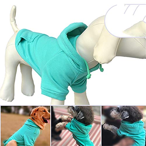 Eyxia- Pet Master Dog Hoodies for Perros pequeños Mediana, Ropa for Mascotas en Poodle Cachorro Yorkie Jack Russel Terrier (Color : Verde, Size : XXXL)