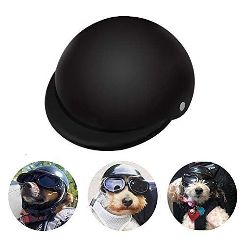 Fdit - Casco de plástico ABS para Mascota, Casco de Motocicleta, Casco de Bicicleta, Gorro de plástico ABS para Mascotas