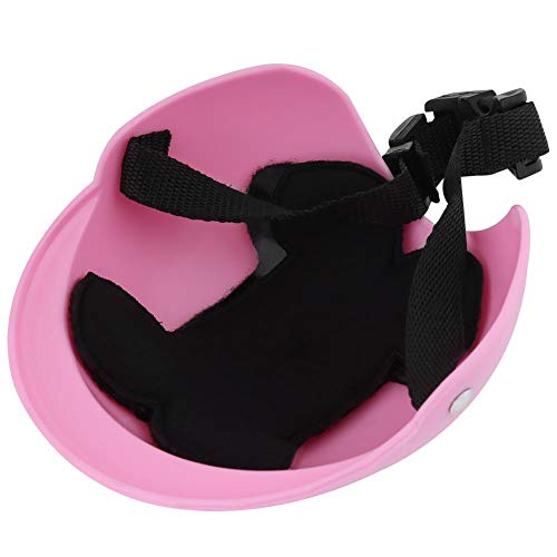 Fdit - Casco de plástico ABS para Mascota, Casco de Motocicleta, Casco de Bicicleta, Gorro de plástico ABS para Mascotas