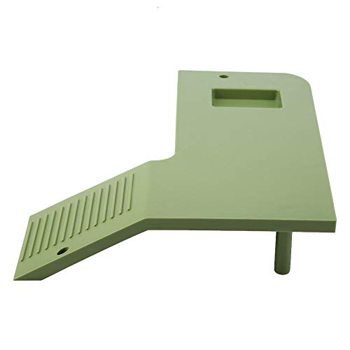 Fdit Plataforma para Tortuga Acuática Rampa de Descanso Decoración Escalada Adecuado Soporte Resistente Natural(Verde)