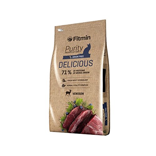 Fitmin Alimentación Cat Purity Delicius. Alimento Completo Y Muy Sabroso, Preparado con Ingredientes Cuidadosamente Seleccionados para Gatos Adultos Exigentes