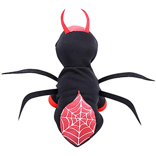 Fossrn Mascota Perro Halloween Disfraz Araña Sudadera con Capucha - Ropa para Gato Cachorros Chihuahua Yorkshire