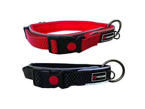 Freedog Collar Extreme Negro Neopreno Perro Mediano 35-51 cm