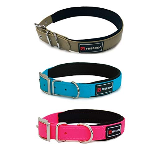 Freedog Collar Perro Ergo PVC con Acolchado Neopreno Talla 40 (Beig)