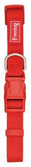 Freedog Collar Perro Nylon 15 mm, Rojo ladrillo