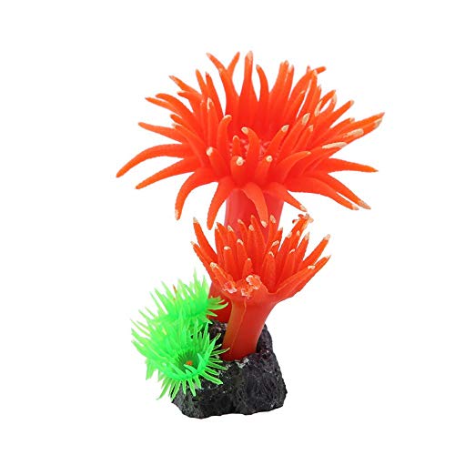 FTVOGUE Silicona Artificial Coral Concreto Base Simulación Plantas acuáticas Acuario Pecera Ornamentos(03)