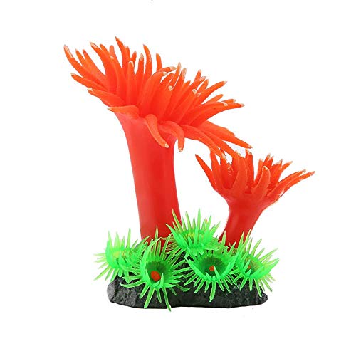 FTVOGUE Silicona Artificial Coral Concreto Base Simulación Plantas acuáticas Acuario Pecera Ornamentos(03)