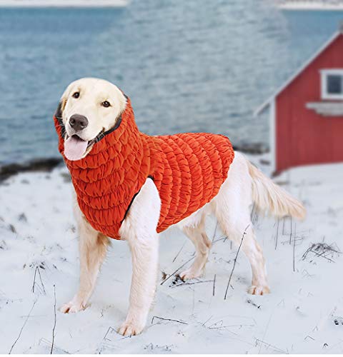 FVAL Chaqueta de Perro para Mascotas Chaleco de algodón Chaqueta nórdica de Doble Cara Ropa para Perros Otoño e Invierno fríos Chaqueta de Abrigo Apto para Perros de Todas Las Razas.