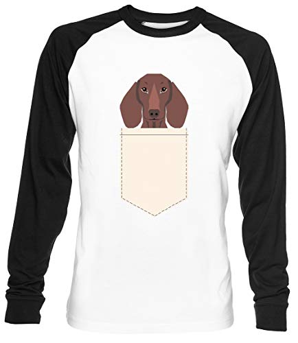 Gaitero - Perro Tejonero, Weener Perro, Wiener Perro, Mascota Retrato, Chorizo Perro, Mascota Unisex Blanca De Béisbol Camiseta Hombre Mujer Baseball T-Shirt