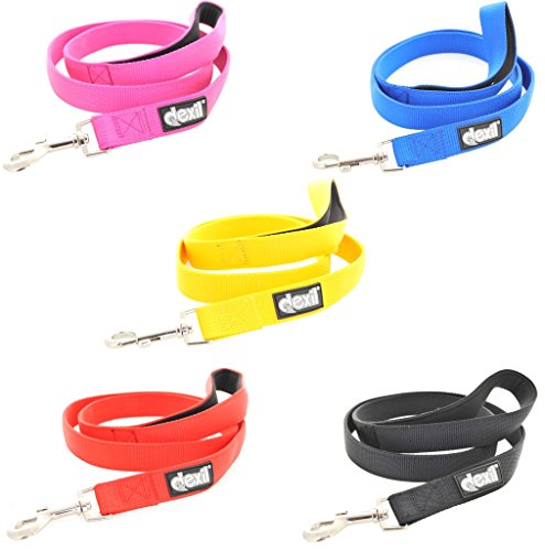 garantía de por vida. dexil Elite Range Lujo asa acolchada doble capa extra fuerte 1,2 m 4 ft o 1.8 m 6 ft Pet Dog Lead Leash