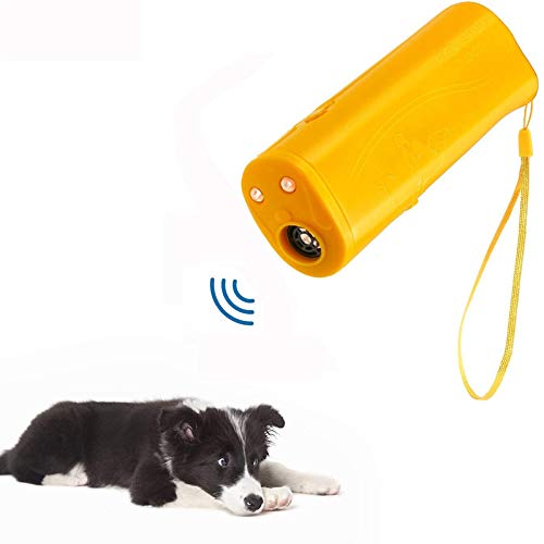 GCSEY Perro del Perro Casero Ultrasónico del Reflector del LED Entrenador Equipo Rumbling Linterna Antorcha con 3 Modos De Formación Dog Drive Luz De Flash