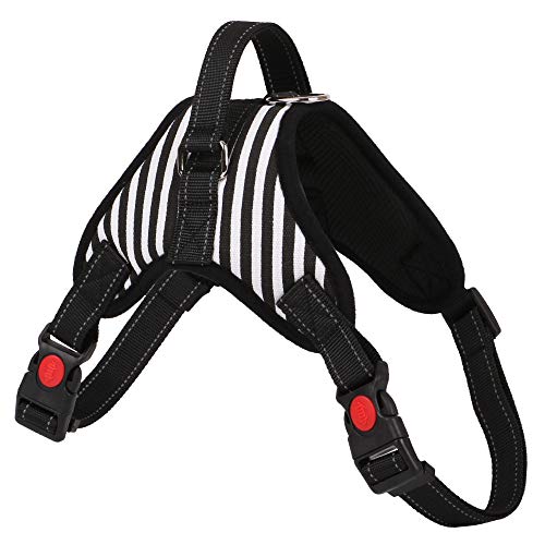 GHdfsad Malla Arnés para Perro Ajustable Pet Harness Arnes Reflectante de Malla Suave Transpirable Arnés Chaleco para Cachorros Perros Asa