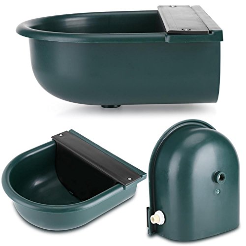 gototop flotador de Bebedero, 4L flotador Bebedero automática con latón Boquilla, – Carcasa rígida para Vacas caballo ovejas Cabras o perros (verde