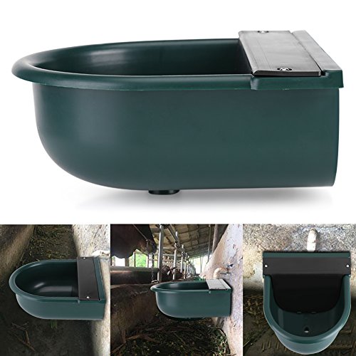 gototop flotador de Bebedero, 4L flotador Bebedero automática con latón Boquilla, – Carcasa rígida para Vacas caballo ovejas Cabras o perros (verde