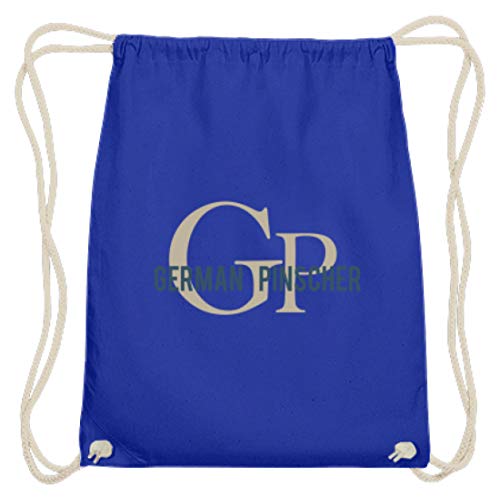 GP generisch German Pinscher - Pinscher alemán, perro, perro, perro, criador de perros, criadores, perros, perros, perros – Gymsac de algodón, color Azul real., tamaño 37cm-46cm