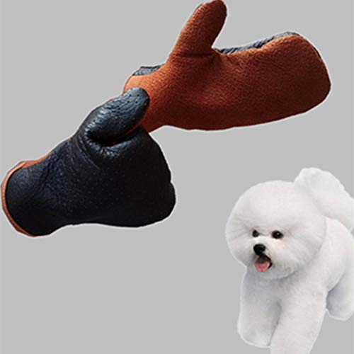 Guantes de mascotas Guantes de seguridad anti-mordedura para niños Perros, gatos, reptiles, animales Protección de seguridad de piel de vacuno ultra Guantes para mordidas Mascotas Agarrando Guantes de