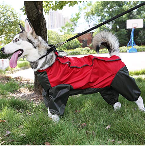 Gulunmun Chubasqueros para Perros Mascota Perro Grande Impermeable para Perros Pequeños Grandes Husky Labrador   Ropa Impermeable para Perros Chaqueta de Lluvia Trajes Chaqueta Ropa @ M