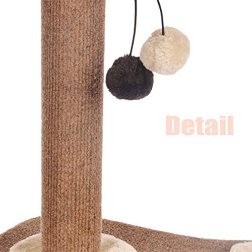 Hammer Gato del animal doméstico Junta Grab Juguetes-rasguño de gato postal for Gatos y gatitos - felpa y sisal rasguño de gato Polo Rascador -terciopelo Tela Rascar cojín de felpa adornos de bolas co