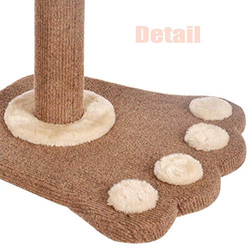 Hammer Gato del animal doméstico Junta Grab Juguetes-rasguño de gato postal for Gatos y gatitos - felpa y sisal rasguño de gato Polo Rascador -terciopelo Tela Rascar cojín de felpa adornos de bolas co