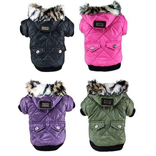 Handfly Chaqueta para Perro Impermeable Perro cálido Abrigo de Invierno Chihuahua Abrigo Ropa de Invierno Impermeable Abrigo de Perro