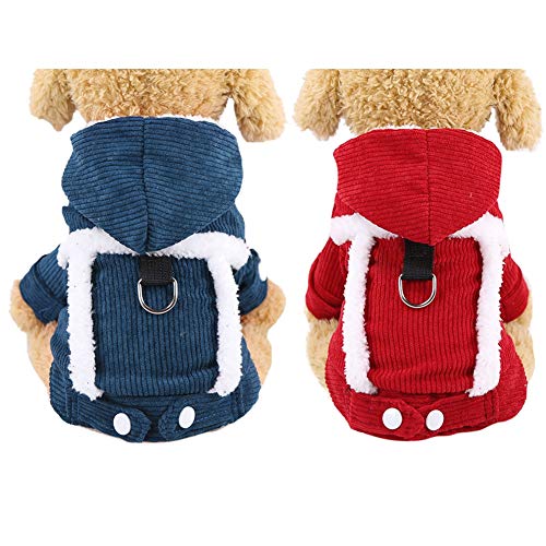 Handfly Chaqueta para Perros con Anillo en D para Perros pequeños y medianos Abrigo para Perros de Invierno Abrigo Chihuahua Ropa Chihuahua Chaqueta Dachshund Abrigo Jack Russel Ropa Yorkie