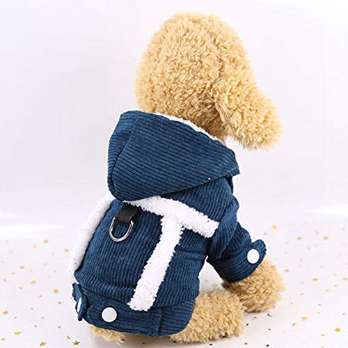 Handfly Chaqueta para Perros con Anillo en D para Perros pequeños y medianos Abrigo para Perros de Invierno Abrigo Chihuahua Ropa Chihuahua Chaqueta Dachshund Abrigo Jack Russel Ropa Yorkie