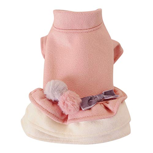 Handfly Ropa de Perro para Perros pequeños Niñas Ropa de Princesa Vestido de tutú de Perrito Falda de Flores Abrigo de Perrito Chaqueta de Perro pequeña Suéter de Gato de Perro Jumpers