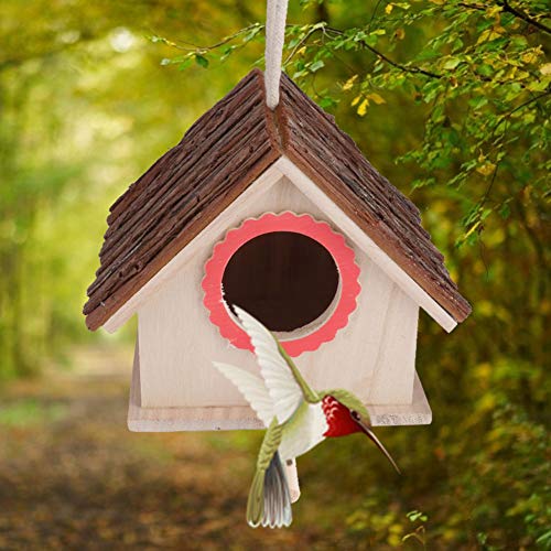 Haokaini Mascota Nido de Pájaro Casa Cría Choza Cama Juguete para Loro Perico Cacatúa Conure Canario Paloma Agapornis