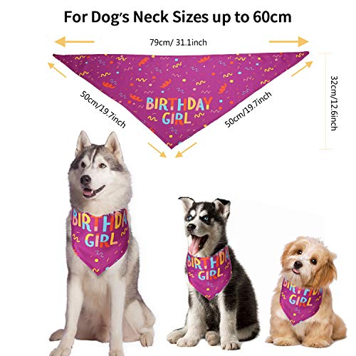 HAPPY HACHI Cumpleaños Bandana Perro Pañuelo Perrito Suave Adorable Bufandas Perro Hembra Macho Pequeño Grande Decoración Fiesta Regalo De Cumpleaños Morado