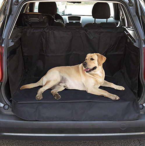 HelpAccess Funda para Perros - Funda para Maletero de Coche Universal - protección Evita Humedad Suciedad pelos - Funda Resistente con Lateral 155 x 110 cm (Y Lateral: 50 x 35 cm)