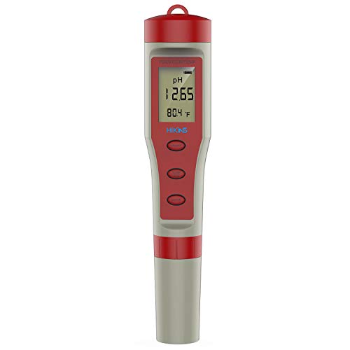 HiKiNS Medidor Digital de Calidad del Agua Alta precisión 4 en 1 PH/TDS/EC/Temp Tester para acuarios Hidropónicos Pool SPA Agua Potable